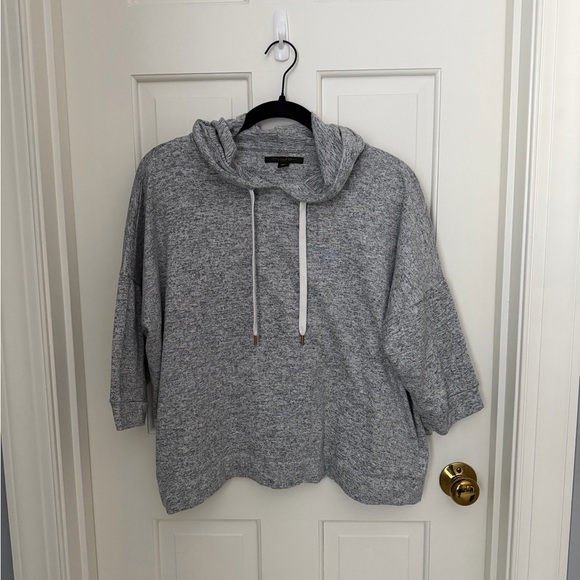 Donna Karan Tops - Donna Karan Heather Gray Hoodie